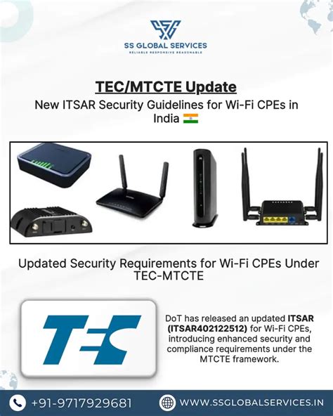 Wi-Fi CPEs | New ITSAR Security Update Under MTCTE (2025)