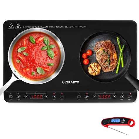 Buy Double Induction Cooktop, ULTRAKTE Portable Dual Induction Burner ...