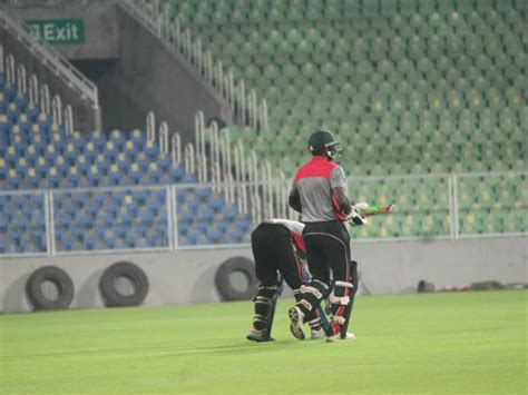 Practice match under lights at the Sports Hub | Kerala Cricket ...