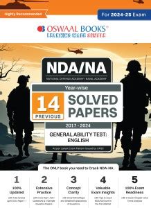 Oswaal Nda-Na (National Defence Academy/Naval Academy) Yearwise 14 Pre ...