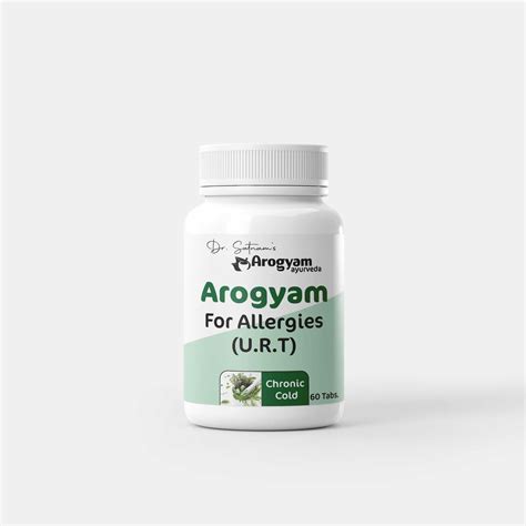 Arogyam U.R.T. Tablets for Allergies, 60 Tablets x2 Units – arogyamayurveda