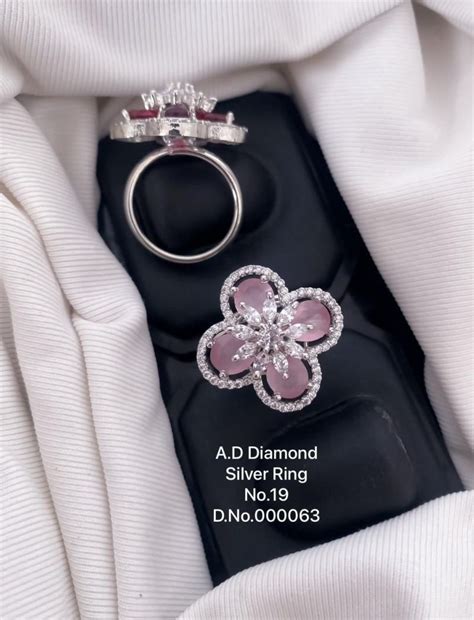 AD Diamond Silver Ring Collection