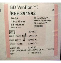 Bd VenflonI (20Ga) Manufacturer,Supplier,Exporter