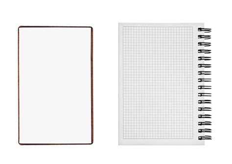 Two notepads isolated | Premium Photo