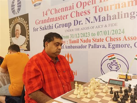 Srihari L R superb at 14th Chennai GM Open 2023, Aakash G third ...