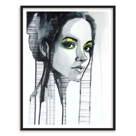 Poster Green Eyeshadow | wall-art.com