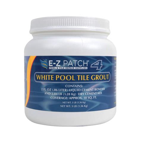 E-z Patch 4- White Pool Tile Grout Repair- 3 Lb : Amazon.in: Industrial ...