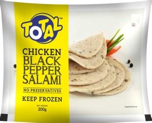 TOTAL Chicken Black Pepper Salami 200 g Price in India - Buy TOTAL ...