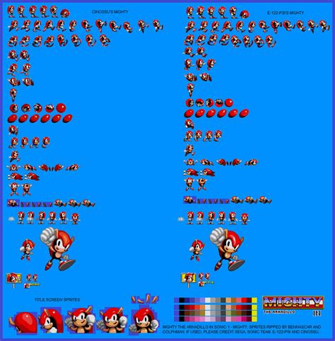 Mighty in Sonic 1 Sprites by bennascar on DeviantArt