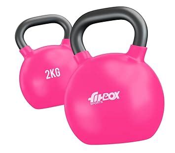 Buy FitBox Sports Premium Kettlebell 2kg Cast Iron Vinyl Coated Solid ...