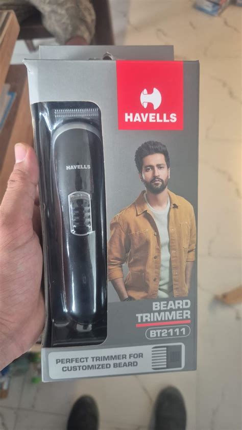 Havells BT2111 Rechargeable Beard Trimmer with SS Blades | Zero Trim ...