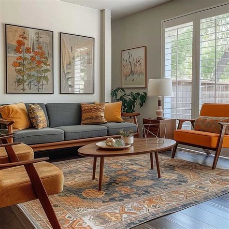 The Art of Mixing Styles in a Mid Century Modern Eclectic Living Room ...