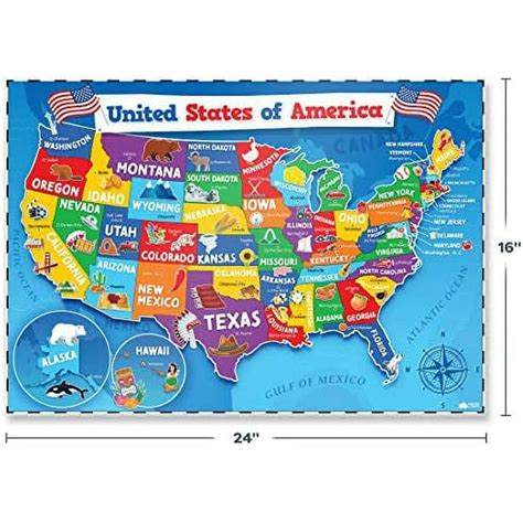 U.S. States Map Kids 的图像结果