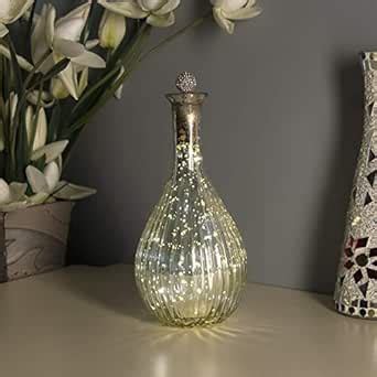 Buy Homesake® Mercury Silver Ovoid Bottle 20 LED Star String Lights ...