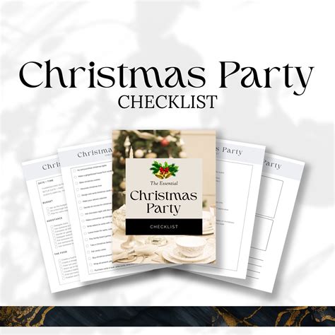 Christmas Party Checklist Printable, Party Planner, Party Checklist ...