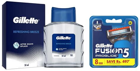 Buy Gillette Flexball Fusion ProGlide Blades - 8 Cartridges & Gillette ...