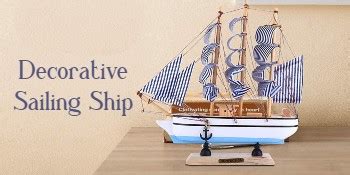 Buy Naayaab Craft Wooden Decorative Sailing Ship (Small Size)| Best ...
