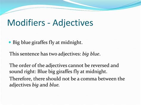 Image result for Modifier Object Subject