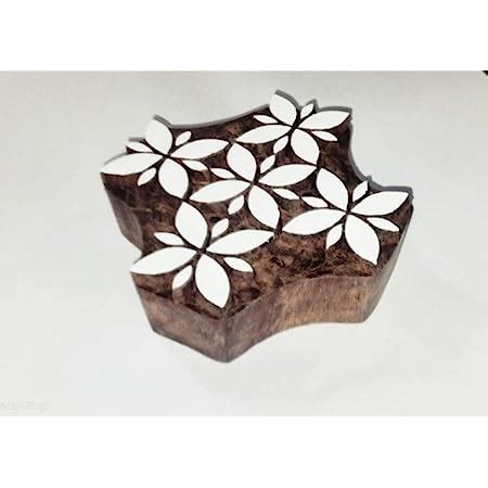 wooden block stamps Textile Printing Block Henna Block Scrapbook Home ...