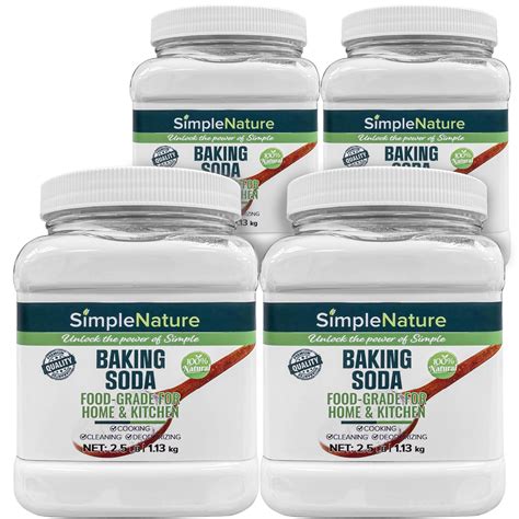 Amazon.com : SimpleNature Food Grade Baking Soda (10 lbs total, 4 pack ...