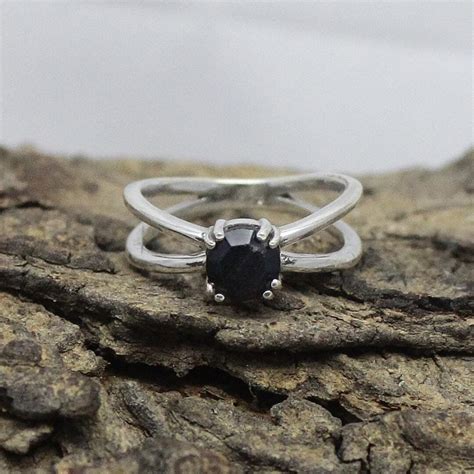 Buy Oxidized Sterling Silver Black Onyx Ring: Handmade Jewelry Online ...