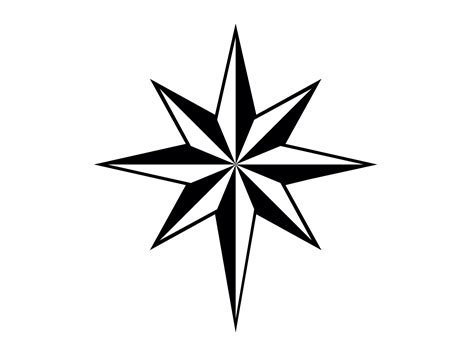 Eight Point Star SVG - Christmas Tree Star Jesus Birth Star Printable ...