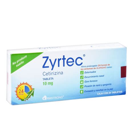 Zyrtec: Alivio de Alergias | Farmacia Sanborns