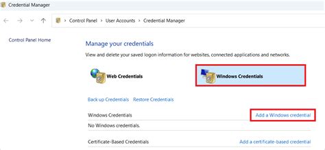 Image result for Windows Credentials Generic Credentials