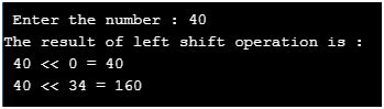 Image result for C Left Shift Operator
