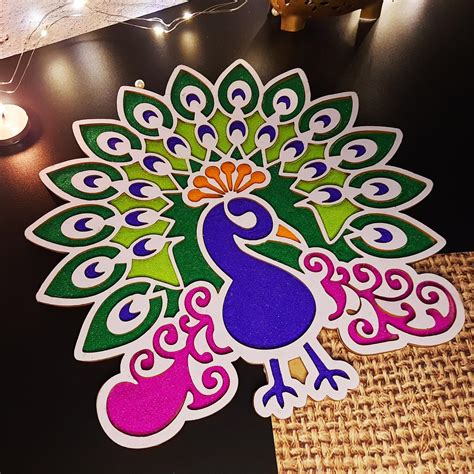 Buy Ascension Portable Rangoli (11 inches) Stencil for Decor DIY Craft ...