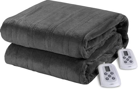 CozyHom Queen Size Heated Electric Blankets Throw Soft Flannel Heating ...