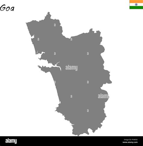 Goa map vector hi-res stock photography and images - Alamy