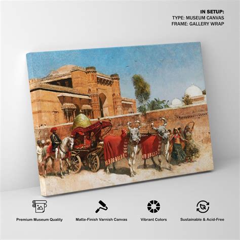 A Wedding Procession before a Palace in Rajasthan Painting & Wall Art ...