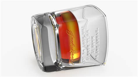 Jack Daniels Rocks Glass With Whiskey 3D | 3D Molier International