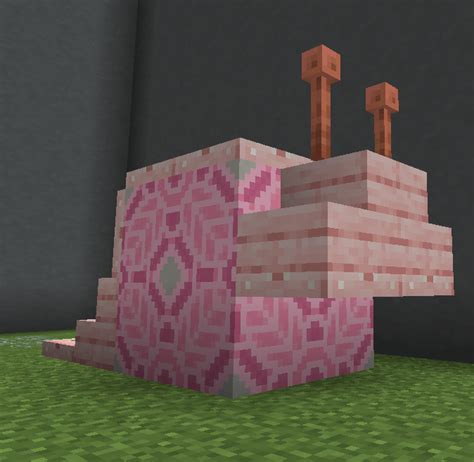 Minecraft Snail Statue Tutorial 的图像结果