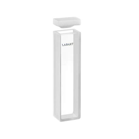 LABART™ 5mm Pathlength, 1.7ml Quartz Spectrophotometer Cuvette, 2 Wind