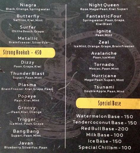 Menu of Cafe Flavorz, Indiranagar, Bangalore - magicpin