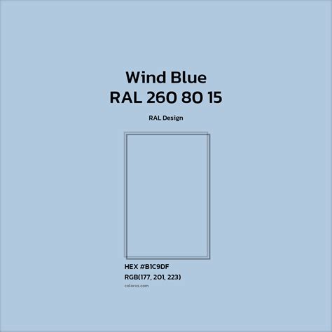 About RAL 260 80 15 - Wind Blue Color - Color codes | matching colors ...