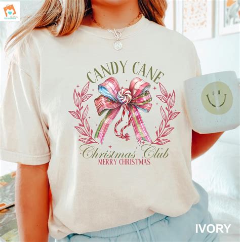Candy Cane Christmas Shirt, Merry Christmas Club Shirt Christmas Candy ...