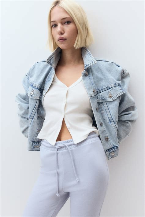 Ribbed button-front T-shirt - White - Ladies | H&M IN