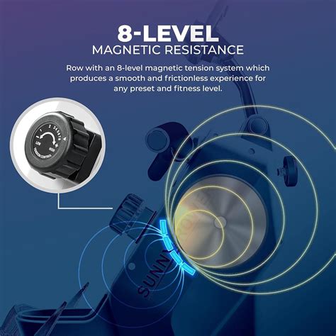 SunnyHealth&Fitness Sunny Health & Fitness Magnetic Rowing Machine for ...