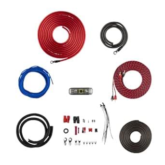 Black Diamond Dia-AK4 Amplifier Wiring Kit – 4 Gauge Amp Kit 1200W Amp ...