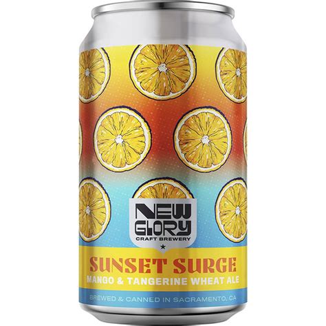 New Glory Craft Brewery Wheat Beer Sunset Surge (12 fl oz) Delivery or ...