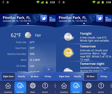 Free Weather Apps for Android 的图像结果