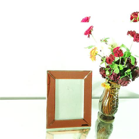 Photo Frame : 3d Mirror Photo Frame, Antique Krack Photo Frame, Blue ...