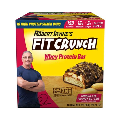 Fit Crunch Snack Size Protein Bar, Chocolate Peanut Butter, 16g Protein ...