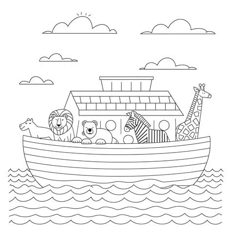 Noah’s Ark coloring pages - ColoringLib