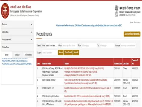 ESIC Manesar Recruitment 2020, Walk in for 15 Senior Resident Posts ...