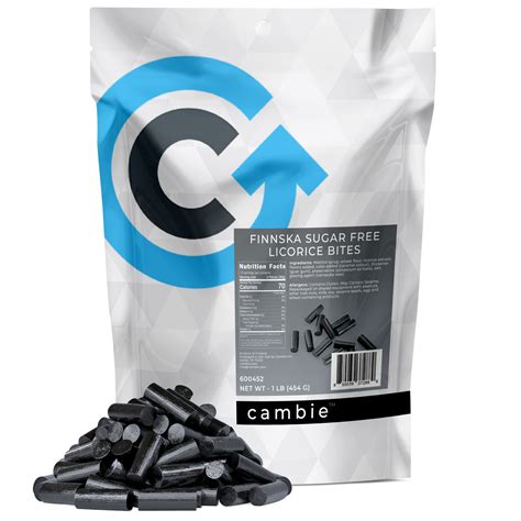 Sugar Free Black Licorice - 1 lb - candyheavenshop.com