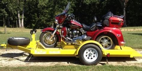 Image result for Ground Level Loading Motorcycle Trailer